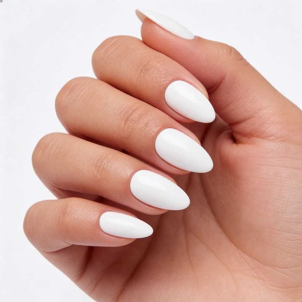 Cream White | Almond Medium