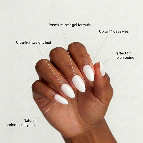 Cream White | Almond Medium