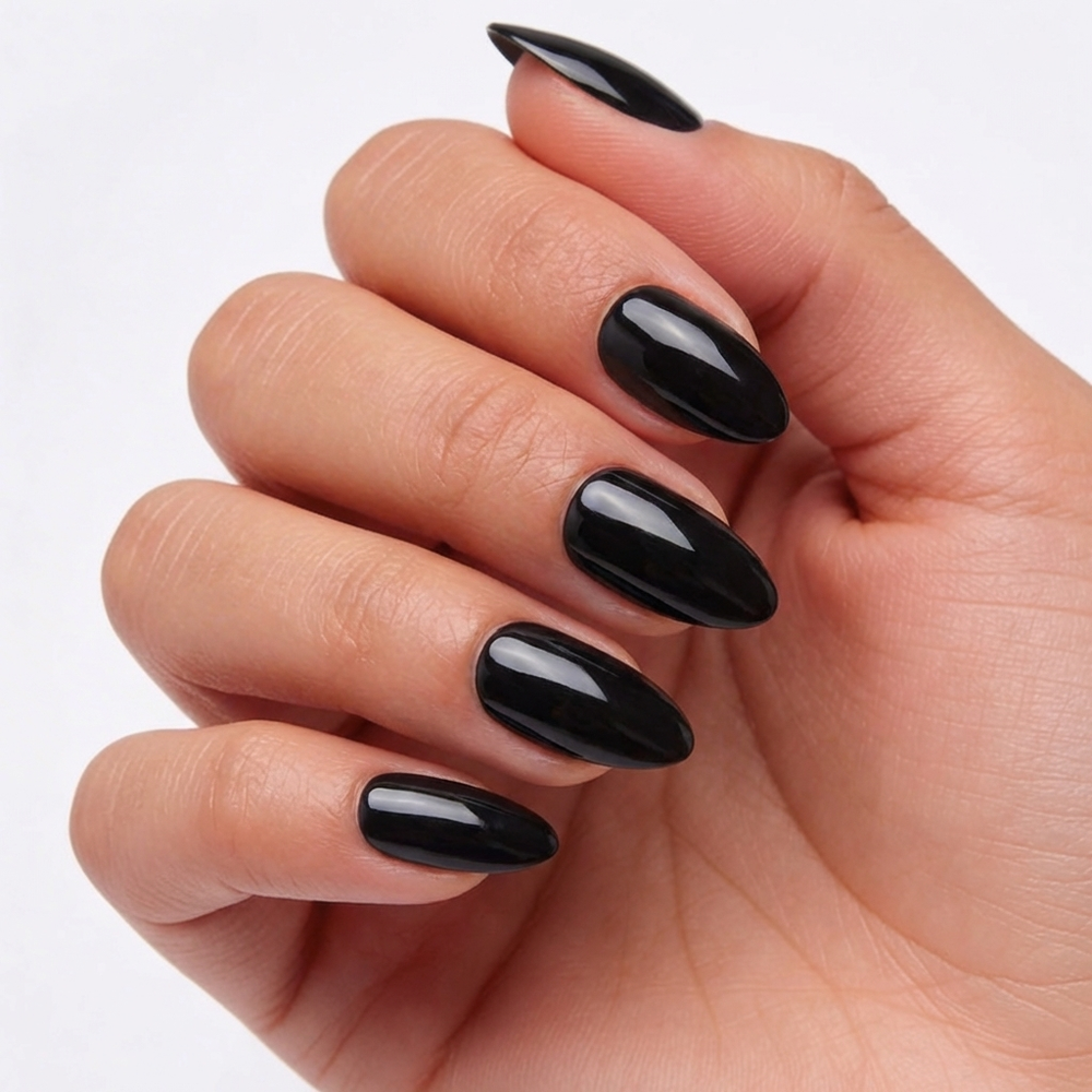 Jet Black | Almond Medium